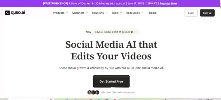 Vidyo.ai Review (Now Quso.ai): Free AI Tool for Video Editing & Social Media Management