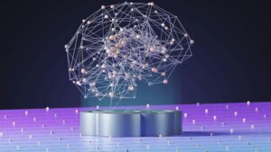AI chatbot providing customer service support on digital interface
